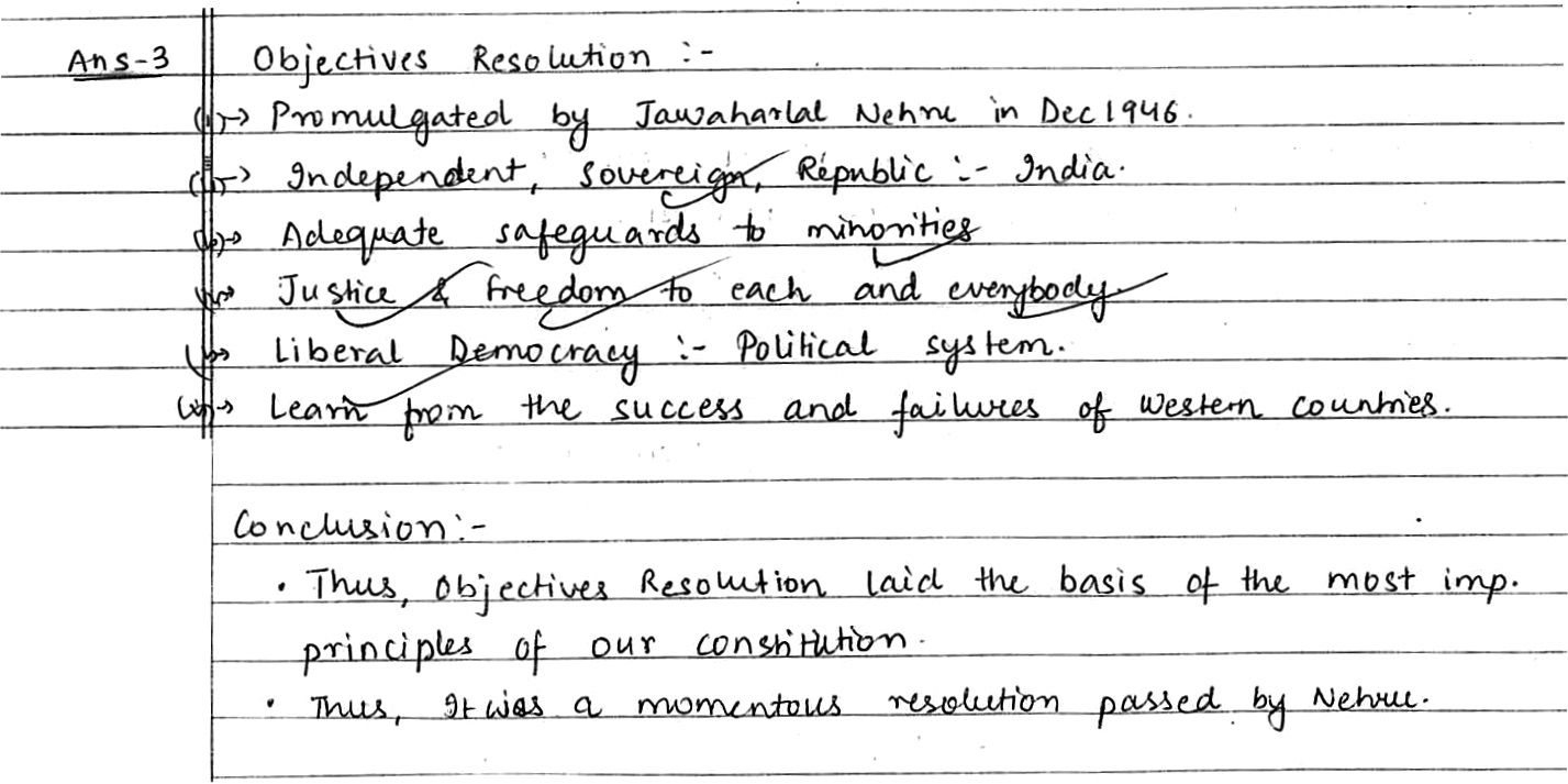 Why Is Objectives Resolution Of Jawaharlal Nehru Considered As A Momentous Resolution Give